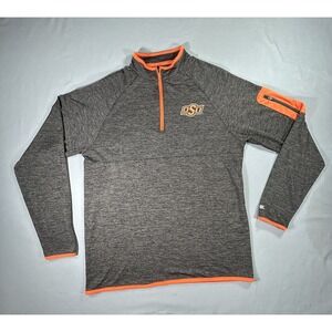 Colosseum Oklahoma State Cowboys 1/4 Zip Pullover Mens Small‎ NCAA